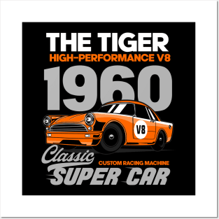 CLASSIC SUPER CAR 1960 Posters and Art